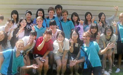 PACIFIC MATES: Aoyama Gakuin University and Pacific Coast Christian School’s students. PACIFIC MATES: Aoyama Gakuin University and Pacific Coast Christian School’s students.